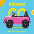 thumbnail image 2 of Coche eléctrico Ride on Truck Kidzone Toyota Tacoma 12 V, color rosa, 2 of 6