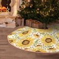 thumbnail image 5 of Fotbe Watercolor With Sunflowers Pattern Christmas Tree Skirt, Tree Skirts Plush Christmas Decorations, Christmas Tree Skirts Xmas Decorations Holiday Party Decor-30", 5 of 6
