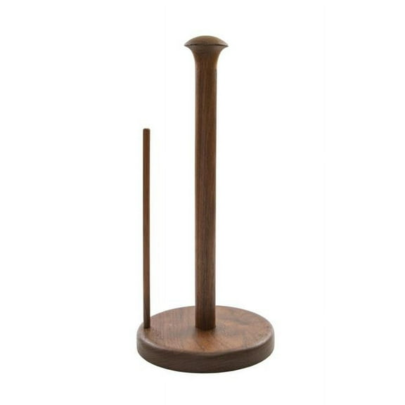 HomeRoots 478233 Free Standing 5.88 in. Wood Paper Towel Holder