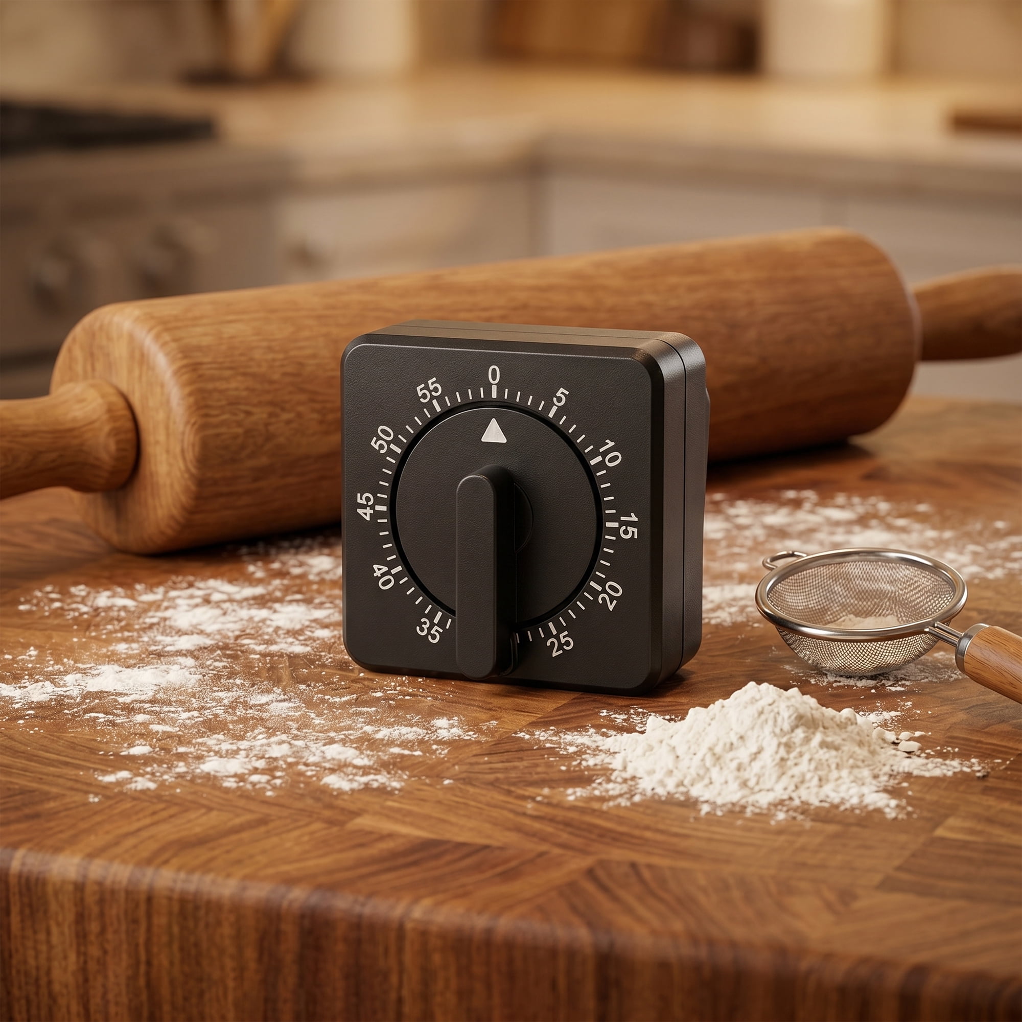 Unique Bargains 60 Minute Kitchen Digital Visual Timer for Students Black