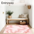 thumbnail image 3 of ODIKA 5x7 Machine Washable Non-Slip Area Rug, Abstract Blush Cloudscape with Dreamy Gradient Waves Floor Covering Ultra Soft Rug, None, 538924, 3 of 7