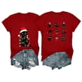 thumbnail image 3 of Frostluinai Christmas Cats Shirts for Women Crew Neck Short Sleeve Funny Xmas Party Tee Shirt Daily Walking Casual Tops S-3XL, 3 of 6