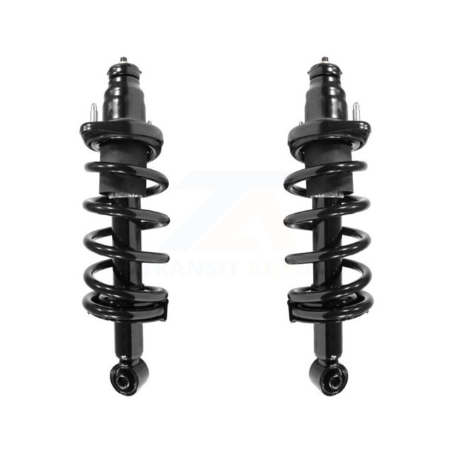 Transit Auto Rear Complete Suspension Shocks Strut and Coil Spring Mount Assemblies Kit for Car 2002-2006 Honda CR-V Excludes England Made Production with VIN 'SHSRD' - Left Right Side K78A-100276