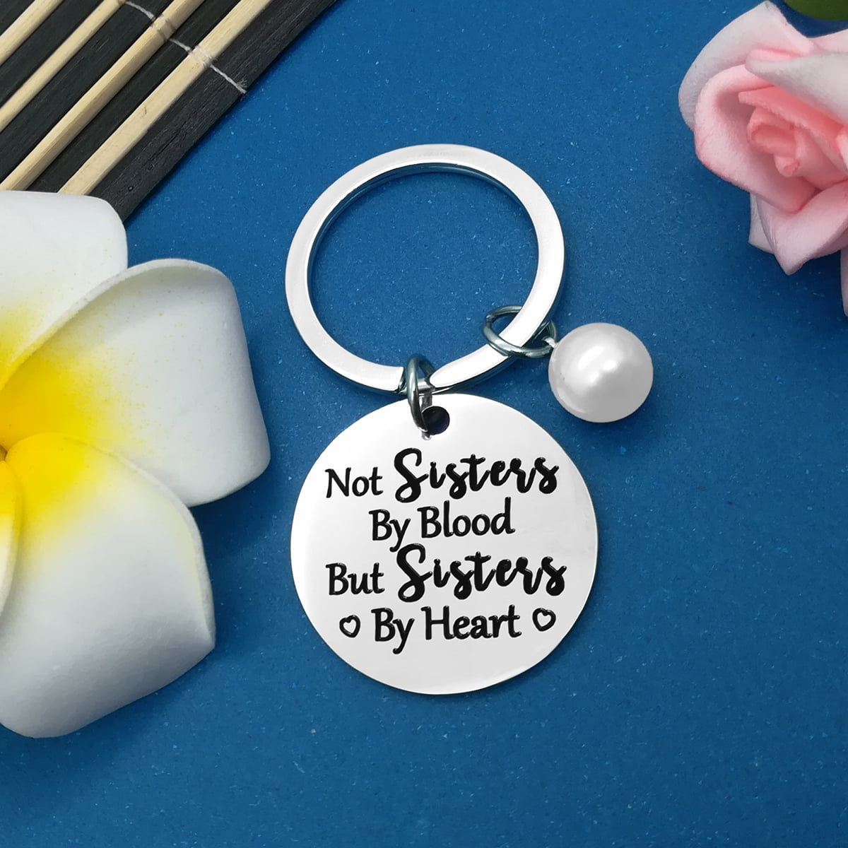 Great Gift Keychain Floral Birthday Family Christmas Worlds Best SISTER-IN-LAW 