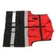 thumbnail image 5 of Chaleco reflectante de cuello redondo con múltiples bolsillos y bloqueo rojo y negro para el trabajo de seguridad en la construcción y el transporte, 5 of 15