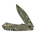 thumbnail image 4 of Navaja Bloqueo Hoja Lisa Camuflaje Verde Camping Wallis K900609, 4 of 4