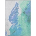 thumbnail image 2 of Addison Rugs Chantille Indoor/Outdoor Transitional Abstract Seafoam Machine Washable Rectangle Rug, 3' x 5', 2 of 8