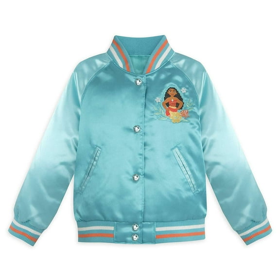 Disney Store Moana Varsity Jacket Girl Size 5/6