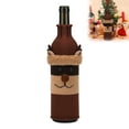 thumbnail image 2 of Christmas Acrylic Wine Bottle Covers Santa/Snowman/Reindeer Patterns, 2 of 4