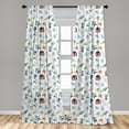 thumbnail image 5 of Ambesonne Alien Curtains, Mechanical Robots Futuristic, Pair of 28"x84", Multicolor, 5 of 5