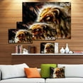 thumbnail image 2 of Dymo Design Art Majestically Peaceful Lion Canvas Print, 2 of 4
