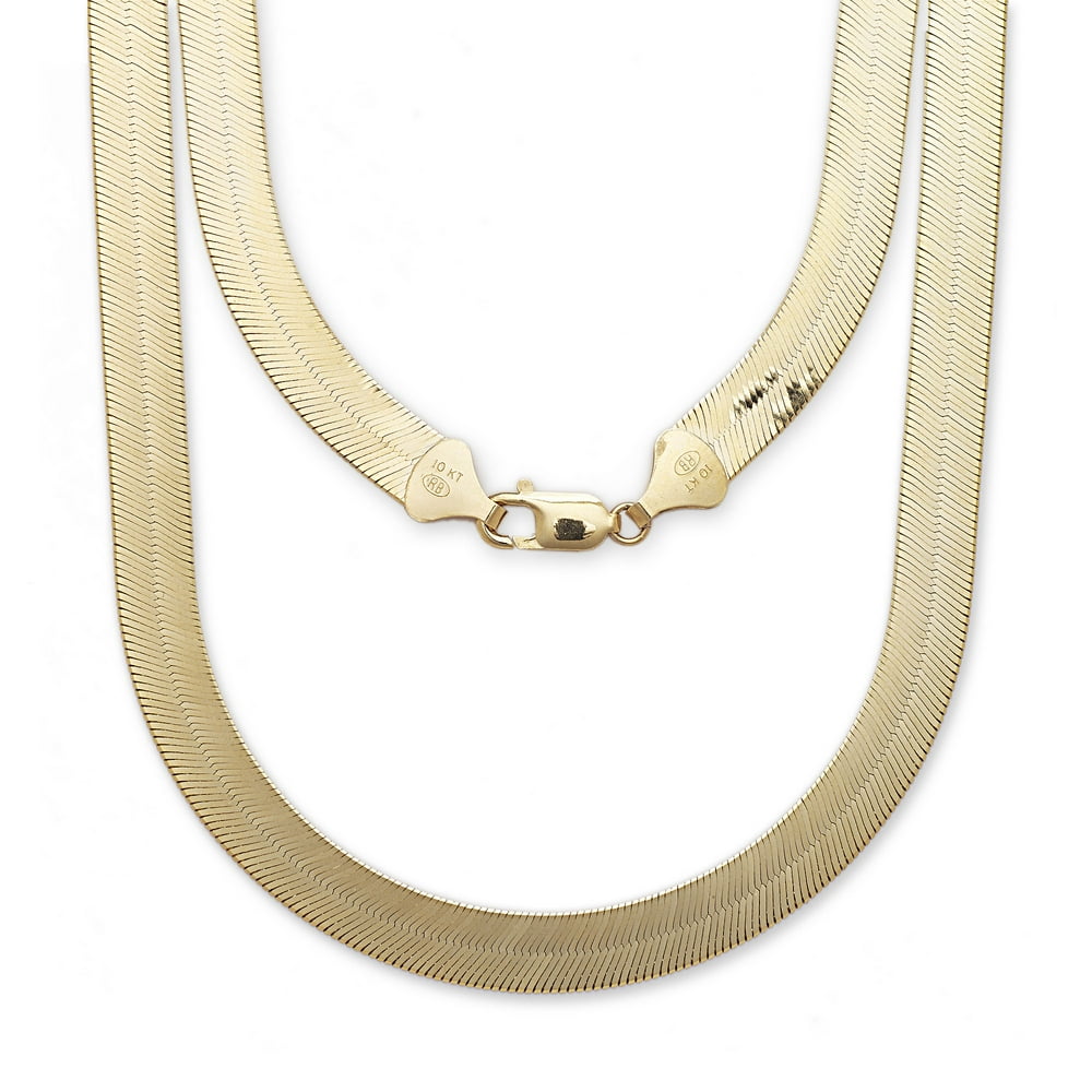 Glad Gold 10k Yellow Gold Super Flexible Silky Herringbone Chain