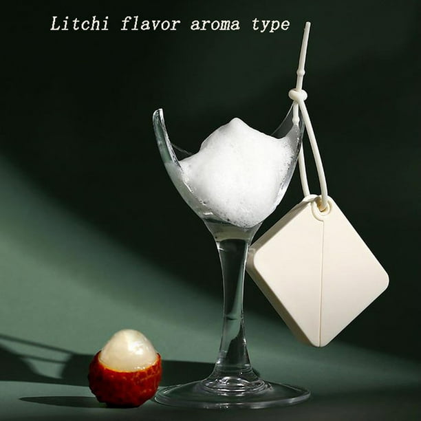 Jabón de papel de frutas con aroma portátil, color blanco