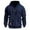 Navy, variant on Coorders George Men's Full-Zip Hoodie with Pockets, Men's Hooded Outwear Sweatshirt with Zipper ,Big and Tall Navy,Size L