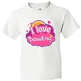 thumbnail image 3 of Inktastic Bowler I Love Bowling Youth T-Shirt, 3 of 5