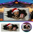 thumbnail image 2 of Halloween Garage Door Banner With Bizarre Background Decoration Creates A Scary Holiday Theme Ensuring A Striking Display Effect And Easy Installation. Party Bunting Flag Bunting Suit 2t Flagpole, 2 of 4