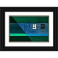 thumbnail image 1 of Schuster, Inge 24x17 Black Ornate Wood Framed with Double Matting Museum Art Print Titled - Blinds in black and white, 1 of 4