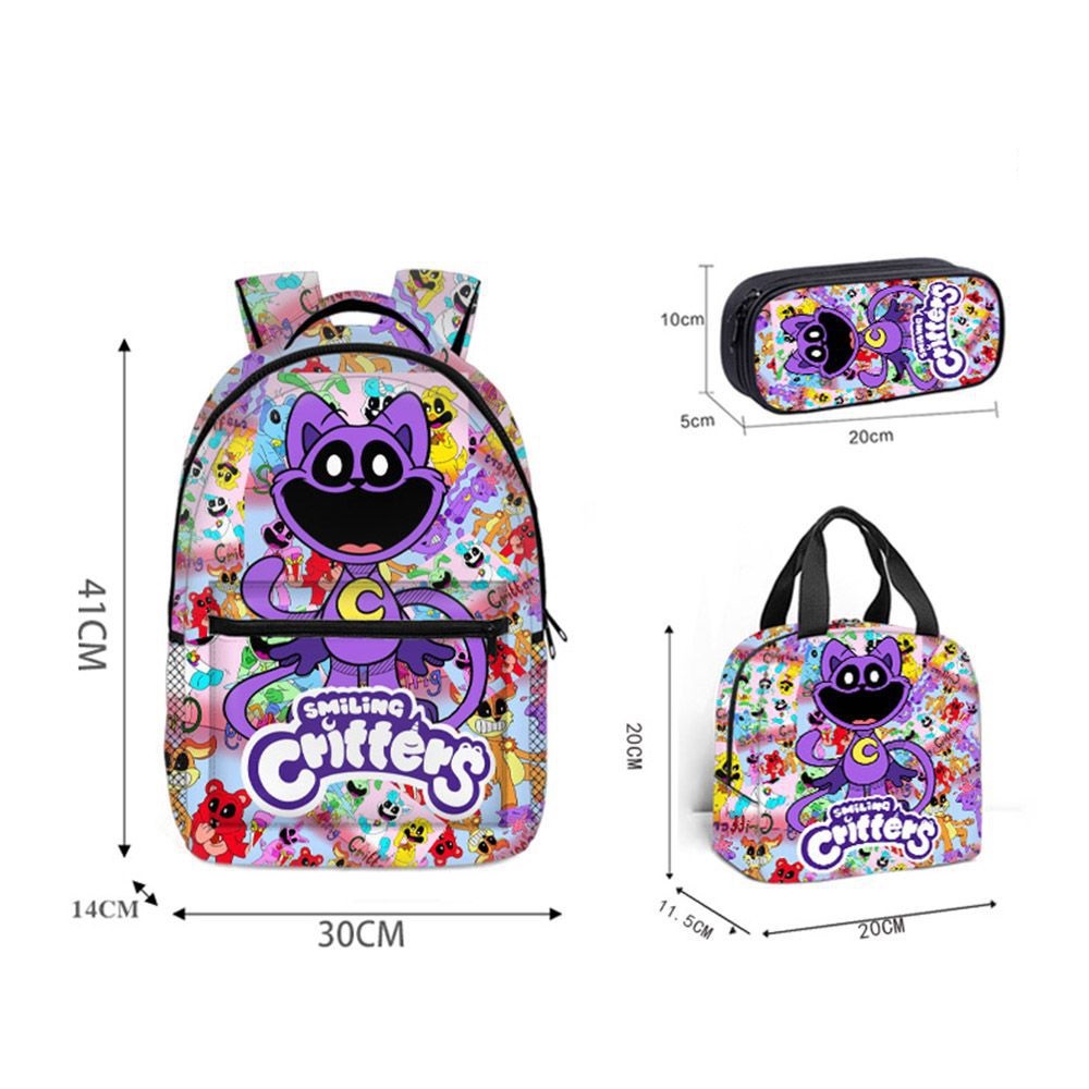 Smiling Critters Backpack for Kids Boys Girls School Bags Teen Bookbags ...