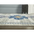 thumbnail image 6 of Abani Porto Collection Area Rug Mid Century Modern Bedroom Living Room Decor Floor Rug 5 x 8 Blue Orange, 6 of 6