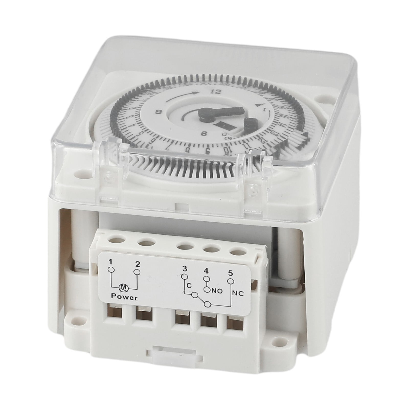Analogue Timer for Din Rail Ac220V 24 Hour Mechanical Switch with 15 Minute