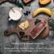 thumbnail image 4 of Small Walnut Wooden Cutting Board for Bread Vegetables & Fruits Dinner Cheese Board 15.2x7.3 Inches, 4 of 5