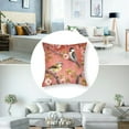 thumbnail image 5 of Red Chinoiserie Pillow Cover Spring Pink Floral Throw Pillow Covers Vintage Flower Outdoor Pillowcase Cushion Cover for Sofa Couch Home Bedroom Cherry Blossom Decor, 5 of 7