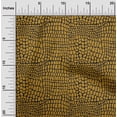 thumbnail image 1 of oneOone Cotton Flex Dark Mustard Fabric Crocodile Animal Skin Sewing Fabric By The Yard Printed Diy Clothing Sewing Supplies 40 Inch Wide, 1 of 4