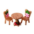 thumbnail image 1 of Envuelto en plástico de burbujas en una caja de cartón independiente en el almacén Adornos de mesa redonda y silla micropaisaje casa de muñecas suculenta decoración modelo ANGGREK  Otros, 1 of 8