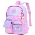 thumbnail image 4 of xiaxaixu Kids Toddler Girls Backpack Starry Rainbow Pattern Lightweight Large Capacity Pupil Schoolbag Princess Casual Daypack, 4 of 5