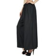 thumbnail image 2 of Bimba Women Flaired Rayon Plain Elastic Waist Wide Leg PalazzoCustom Pants, 2 of 4
