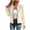 White, variant on Women's Faux Suede Long Sleeve Jacket Zip Up Cropped Bomber Jackets Solid Color Outerwear with Pocket White XL