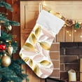 thumbnail image 4 of GZHJMY Gold Leaf Jacquard Christmas Stockings, Personalized Large Christmas Stocking, Cute Snowflake Stockings 18" for Xmas Decorations and Holiday Family Party Decor Xmas Gifts 2PCS, 4 of 7