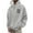 Gray, variant on Men's Hooded Pullover Sweatshirt with Drawstring & GOOD THINGS TAKE TIME Print, Outdoor Casual Fleece Top for Streetwear, Christmas, Fall Winter Lifestyle,Red,M