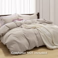 thumbnail image 3 of U by Bedsure Duvet Cover Full Size - Soft Prewashed Full Duvet Cover Set, 3 Pieces, 1 Duvet Cover 80x90 Inches with Zipper Closure and 2 Pillow Shams, Linen, 3 of 6