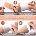 thumbnail image 4 of RAGUPEL 10Pcs Invisible Tattoo Cover Up Patch,Ultra-Thin Breathable Scar Tape,Waterproof Sweatproof Body Skin Makeup Sticker Concealer Pad for Tattoo,Scar,Birthmarks (Skin Color,4.72 X 3.38 Inch), 4 of 7