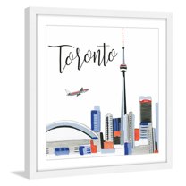 Marmont Hill "Toronto Skyline" by Molly Rosner Framed Painting Print