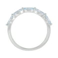 thumbnail image 3 of Brilliance Fine Jewelry Marquise Aquamarine and White Cubic Zircoina Ring in Sterling Silver, 3 of 4