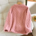 thumbnail image 5 of CQXIDFH Sleep Shirts for Women Oversized Coral Fleece Cardigan Long Sleeve Warm Flannel House Coat for Autumn Winter Comfortable Casual Sleepwear Loungewear & Nightwear, 5 of 9
