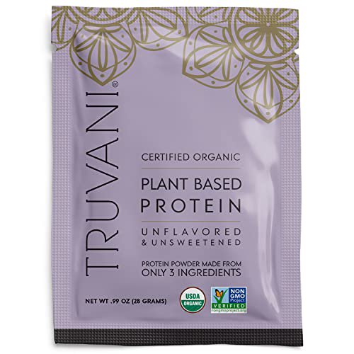 Truvani Plant Based Protein Powder Unflavored USDA Certified Organic