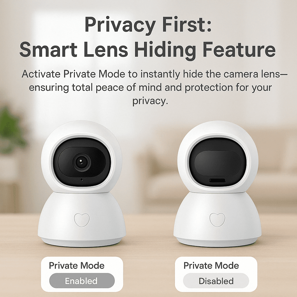 Toyanc AI Indoor Security Camera - 1440p HD Pan Tilt Baby and Pet Monitor, 2-Way Audio, Night Vision, Works with Alexa