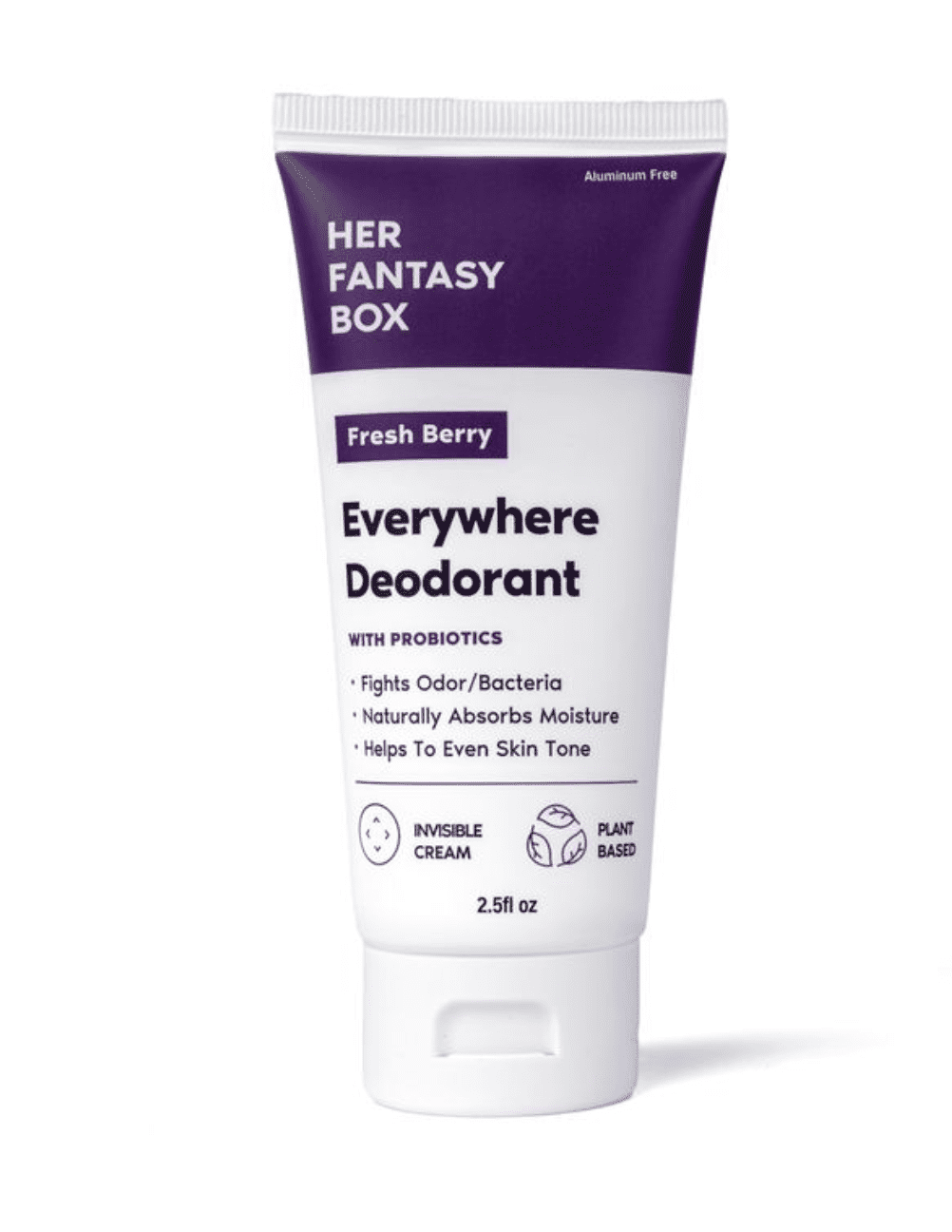 (2 pack) Everywhere Deodorant with Probiotics - Aluminum-Free, Naturally Absorbs Moisture, Fights Odor & Bacteria, Skin-Improving Formula, Berry Scent