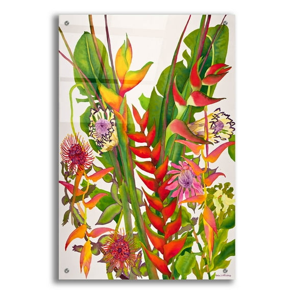 Epic Art 'Radiant Supreme' by Carissa Luminess, Acrylic Glass Wall Art, 24"x36"