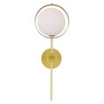 thumbnail image 4 of 1 Light Wall Light with Brass Finish, 4 of 6