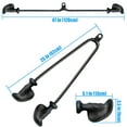 thumbnail image 6 of Ergonomic Tricep Rope Pulldown Attachments, Upgraded 27 32 40 & 47 Inch Extra Long Triceps Rope Cable Attachments for Gym, LAT Pull Down Bar for Cable Machine, Tricep Workout Cable Attachments, 6 of 7