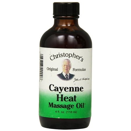 Deep Massage Oil Dr Christopher's Formula Cayenne Heat Massage Oil, 4 Fluid Ounce, Deep heating massage oil especially useful for muscles and joints By Dr Christophers Formula From USA ()