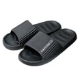 thumbnail image 4 of Akiihool Sandals for Men Summer Wide Width Sandals for Men Thick Sole Adjustable Buckles (Black,10), 4 of 5