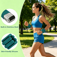 thumbnail image 4 of LTECARP Adjustable Wearable Wrist & Ankle Weights for Women and Men - Leg & Arm Bands, Silicone Weighted Bracelets for Pilates, Yoga, Walking, Dance, Barre, Gym(4LBS, Muted Teal), 4 of 7