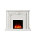 thumbnail image 3 of FESTIVO 47.5" Wide Freestanding Fireplace with Realistic LED Flames - White, 3 of 6