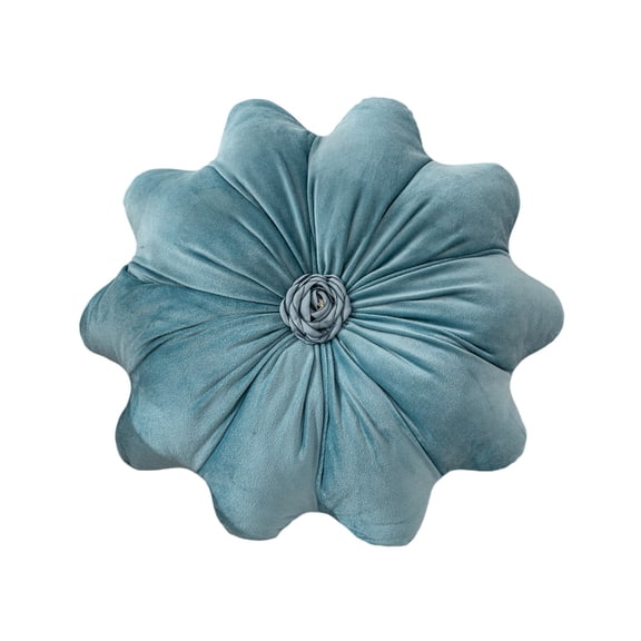 HHGBAD Cozy Floral Throw Pillow, Soft Lint Blossom Cushion, Versatile Decorative Accent for Living Room or Bedroom, Ideal Gift for Home Decor Enthusiasts, Sky Blue