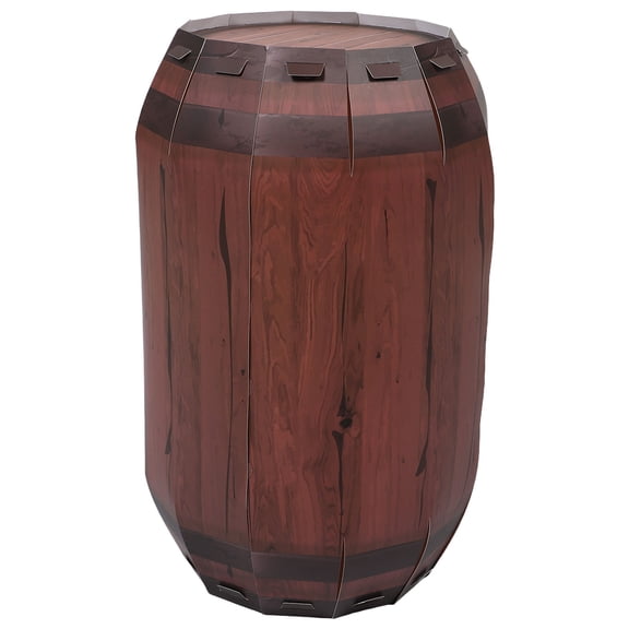 DRAFIDEEP 2pcs Rustic Paper Wine Barrel Centerpieces For Cowboy Party Portable Craftsmanship For Farmhouse Decorations